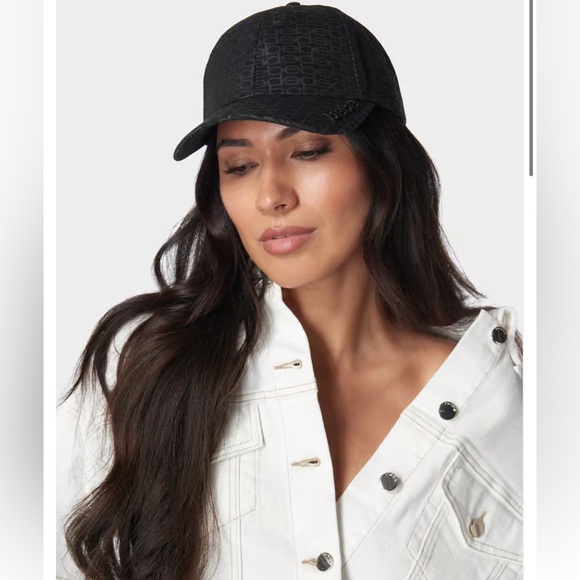 ♣️🩶♣️NWT BEBE All OverLogo 💯% Cotton Hat - Picture 2 of 16